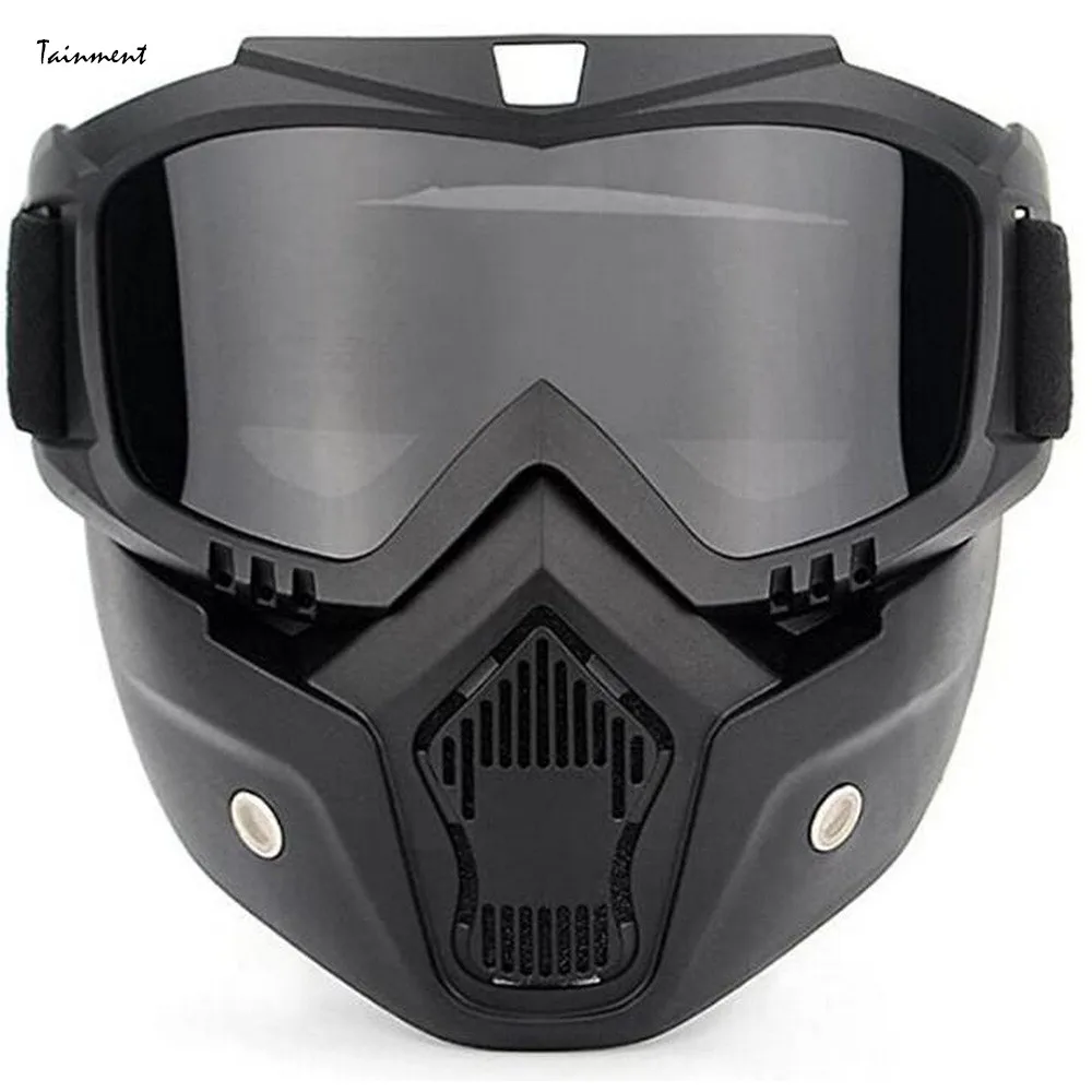 Motorcycle Helmet with Riding Goggles Glasses with Removable Face Mask,Detachable Fog-proof Warm Goggles Bicycle Motorcycle Caps
Motorcycle Helmet with Riding Goggles Glasses with Removable Face Mask,Detachable Fog-proof Warm Goggles Bicycle Motorcycle Caps