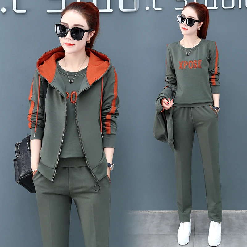 Tracksuit For Women Outfits Hooded Jacket Coat Top Pant Suits Winter Female 3 2 Piece Set Leisure Trouser Sets Korea Women Sets
Tracksuit For Women Outfits Hooded Jacket Coat Top Pant Suits Winter Female 3 2 Piece Set Leisure Trouser Sets Korea Women Sets
