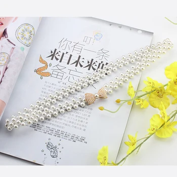 Women Pearl Waist Belt Elastic Buckle Chain Belt Girls Dress Strap Waistband Elegant Women Pearl Belt Waist Belt Elastic Buckle
Women Pearl Waist Belt Elastic Buckle Chain Belt Girls Dress Strap Waistband Elegant Women Pearl Belt Waist Belt Elastic Buckle