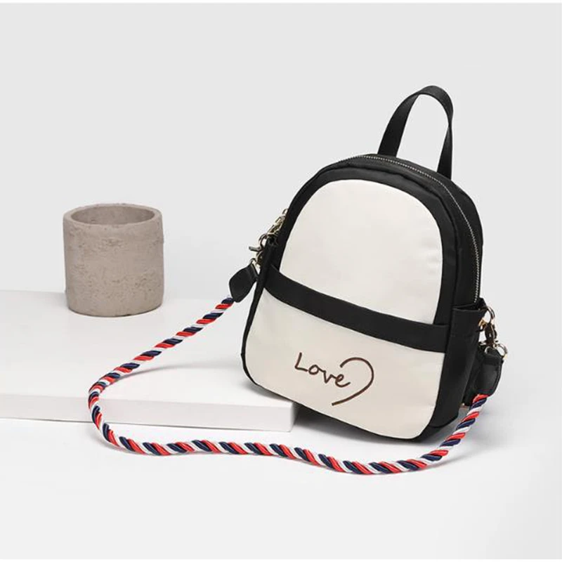 

2020 Women School Bag Fashion Shoulder Rucksack Ladies Bookbags Nylon Satchel Travel Nylon Small Backpack Hand Bag Shoulder Bag