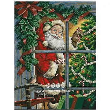 Santa Claus outside the window Counted Cross Stitch 11CT 14CT 18CT DIY Cross Stitch Kits Embroidery Needlework Sets home decor
Santa Claus outside the window Counted Cross Stitch 11CT 14CT 18CT DIY Cross Stitch Kits Embroidery Needlework Sets home decor