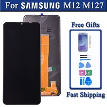 Écran tactile LCD de remplacement, pour Samsung Galaxy M12 M127, accessoire de réparation, SM-M127F/DSN=