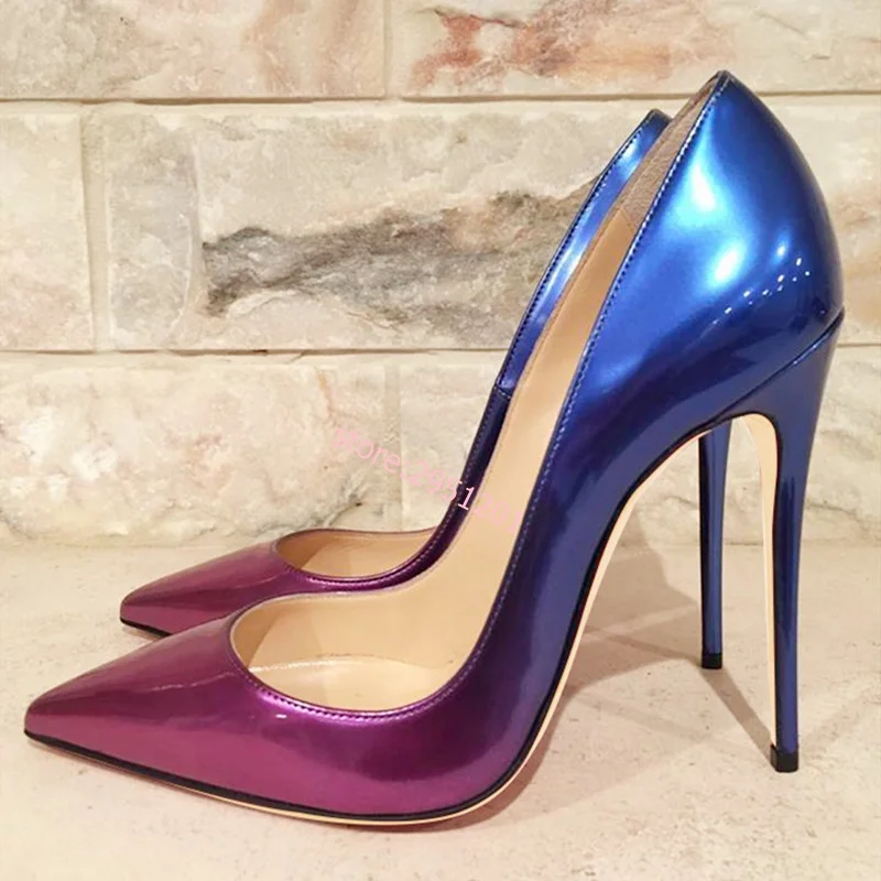 

New So Nice Pumps Pointed Toe High Heels Women Shoes 8cm 10cm 12CM Stiletto Shoes Woman Ladies Patent Leather Wedding Shoes