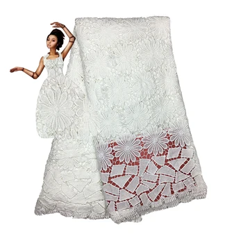 African lace fabric 2020 High quality Nigerian French Water soluble lace fabric wedding dress
African lace fabric 2020 High quality Nigerian French Water soluble lace fabric wedding dress
