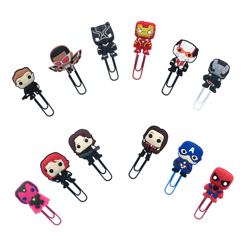 1Pcs Marvel Avengers Bookmark Metal Clips Page Holder for Teacher Students Paper Clip Reading Maker Stationery Kids Gift
1Pcs Marvel Avengers Bookmark Metal Clips Page Holder for Teacher Students Paper Clip Reading Maker Stationery Kids Gift