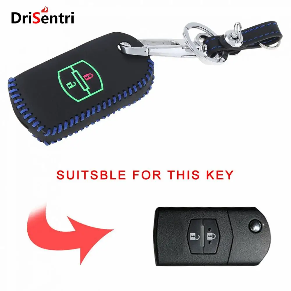 2 Buttons Hand Sewed Leather Noctilucent Car Key Cover Protector Holder with Hang Buckle for Mazda CX-5 CX5 CX-7 CX7 3 2 6
2 Buttons Hand Sewed Leather Noctilucent Car Key Cover Protector Holder with Hang Buckle for Mazda CX-5 CX5 CX-7 CX7 3 2 6