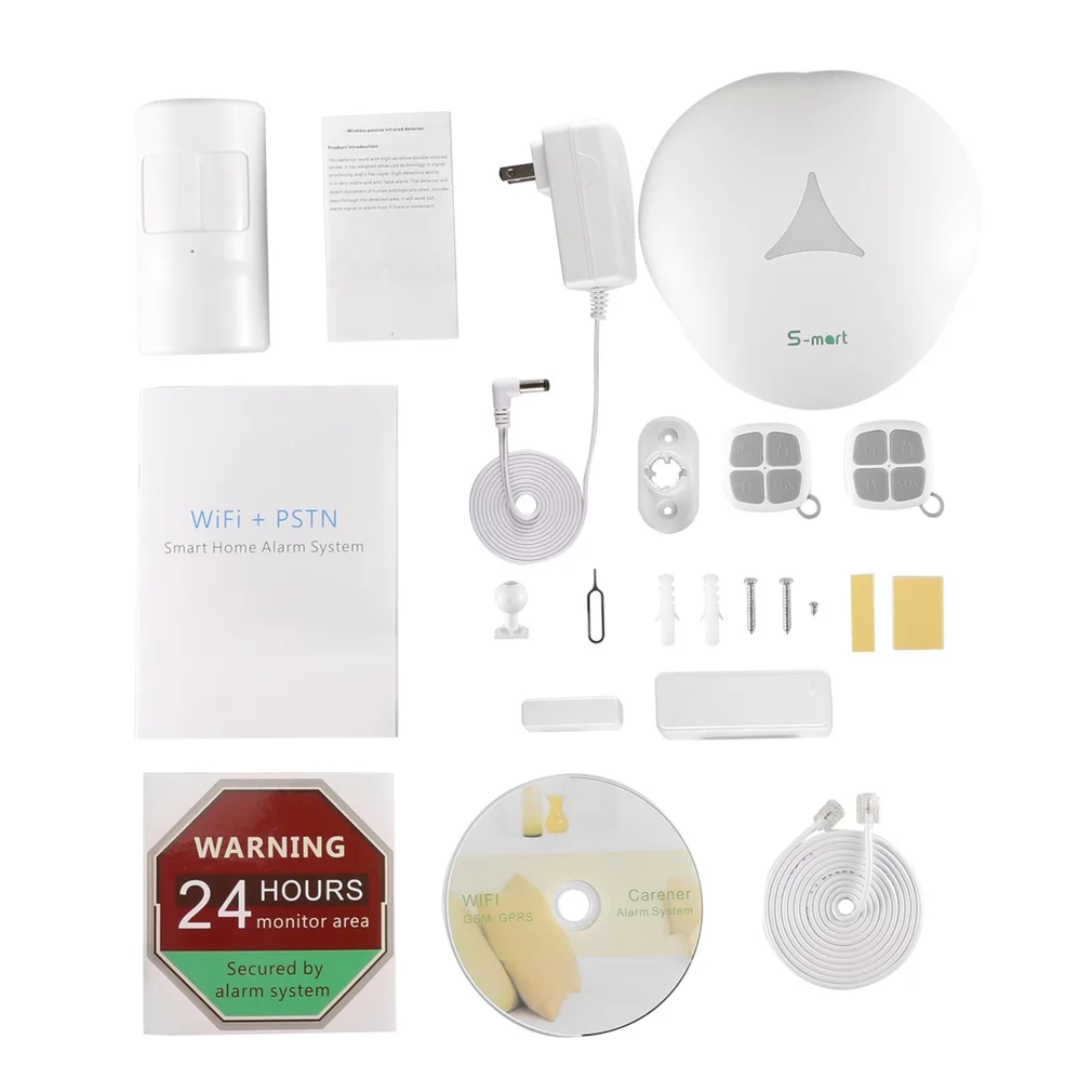 GS-S3WIFI+PSTN Home Alarm System US Plug With Voice Smart Zone Function Arm delay Alarm Delay Timed Arm/Disarm Function
GS-S3WIFI+PSTN Home Alarm System US Plug With Voice Smart Zone Function Arm delay Alarm Delay Timed Arm/Disarm Function