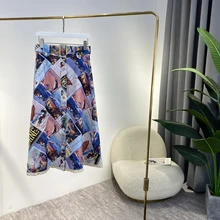 Kawaii Postcard Letter Printed Skirt 2022 Spring Summer New Australia Fashion High Quality Blue Pink Women Clothes with Belt
Kawaii Postcard Letter Printed Skirt 2022 Spring Summer New Australia Fashion High Quality Blue Pink Women Clothes with Belt