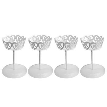 4-Pack White Color Cake Stand Metal Wedding Cupcake Dessert Iron Holder Rack 
4-Pack White Color Cake Stand Metal Wedding Cupcake Dessert Iron Holder Rack