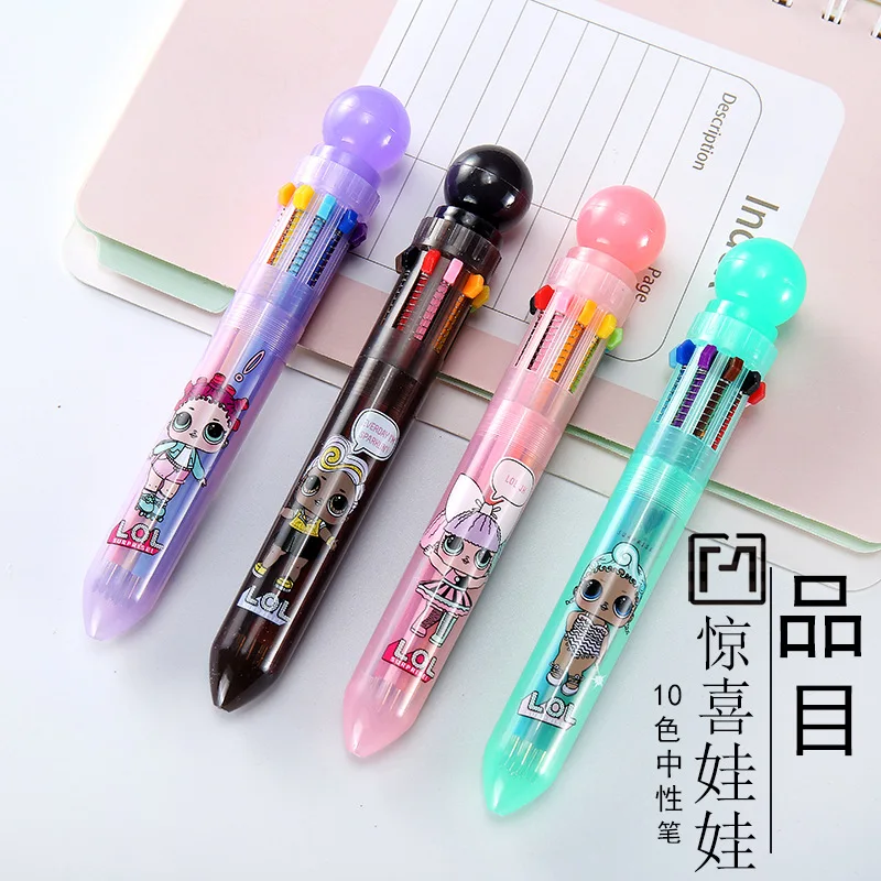 Multicolor ballpoint pen color 10 color cute small fresh multi-function press ball pen account
Multicolor ballpoint pen color 10 color cute small fresh multi-function press ball pen account