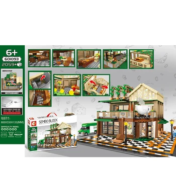 Moc City StreetSeries 2059Pcs DIY Mini Particle Coffee Shop Architecture Assembly Building Block Birthday Christmas Gift For 8 +
Moc City StreetSeries 2059Pcs DIY Mini Particle Coffee Shop Architecture Assembly Building Block Birthday Christmas Gift For 8 +