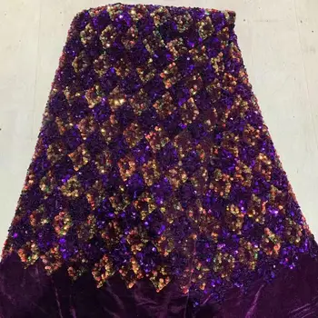 Popular velvet lace fabric with sequins african lace fabric 2019 high quality 5yards nigerian lace fabrics for wedding ZQ-A238
Popular velvet lace fabric with sequins african lace fabric 2019 high quality 5yards nigerian lace fabrics for wedding ZQ-A238