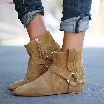 Autumn Fashion 2019 patch work suede leather women boots height increasing heel wedge ankle boots zip round toe chain short boot
Autumn Fashion 2019 patch work suede leather women boots height increasing heel wedge ankle boots zip round toe chain short boot