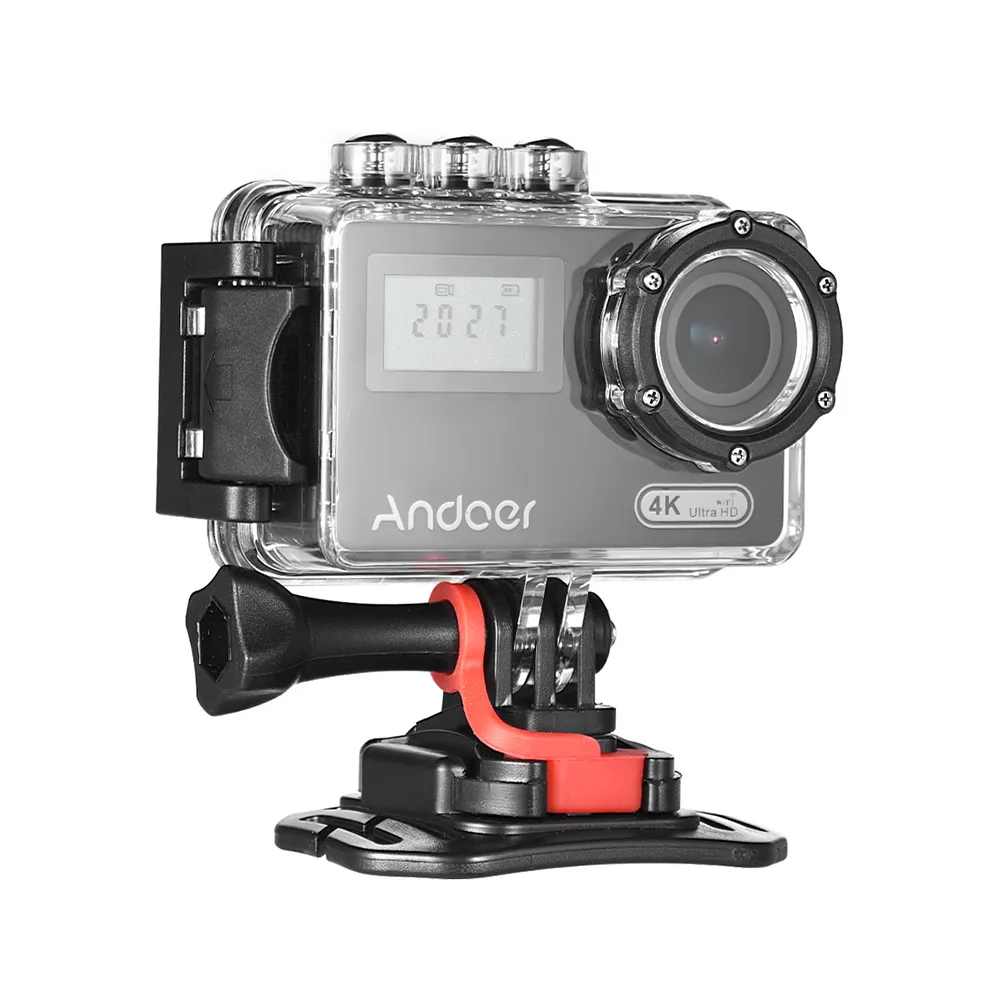 

Andoer 4K WiFi 16MP Action Sports Camera Novatek 96660 Dual Display LCD 170 Wide Angle 30m Waterproof with Remote Control