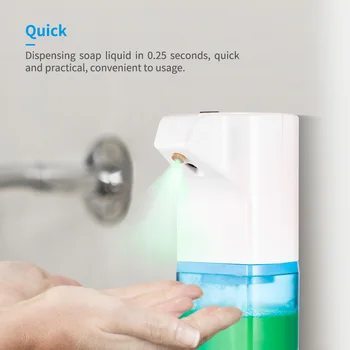 250ml Automatic Wall-Mounted Disinfection Machine Touchless Desinfektion Seifenspender Infrarot Sensor Alcohol Mist Dispenser
250ml Automatic Wall-Mounted Disinfection Machine Touchless Desinfektion Seifenspender Infrarot Sensor Alcohol Mist Dispenser