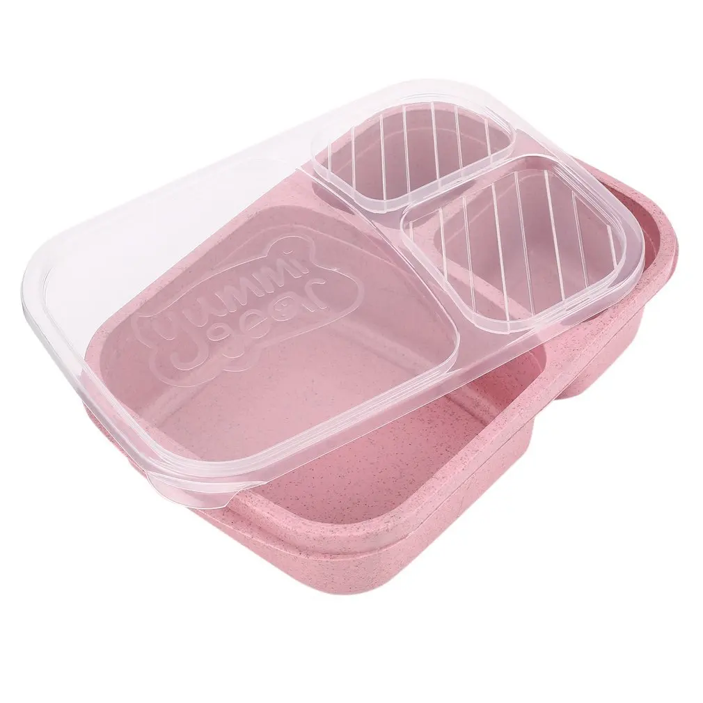 4 Colors Wheat StrawLunch Bento Box 3 Grids With Lid Microwave Food Box Storage Container Dinnerware Set
4 Colors Wheat StrawLunch Bento Box 3 Grids With Lid Microwave Food Box Storage Container Dinnerware Set