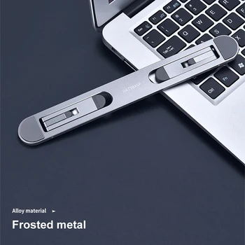 Laptop Stand Aluminium Foldable Macbook Pro Support Adjustable Notebook Holder Tablet Base For PC Computer Accessories