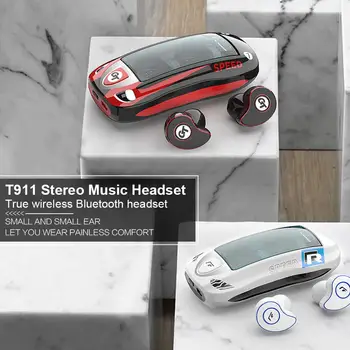 T911 Wireless Binaural Earphone Stereo Music Bluetooth 5.0 Headset+Charging Case One-button To Start Voice Assistant
T911 Wireless Binaural Earphone Stereo Music Bluetooth 5.0 Headset+Charging Case One-button To Start Voice Assistant