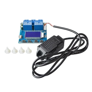 Humidity Temperature Controller Digital Thermometer Hygrometer Control Module Dual Output LCD Automatic Constant Regulator Board
Humidity Temperature Controller Digital Thermometer Hygrometer Control Module Dual Output LCD Automatic Constant Regulator Board