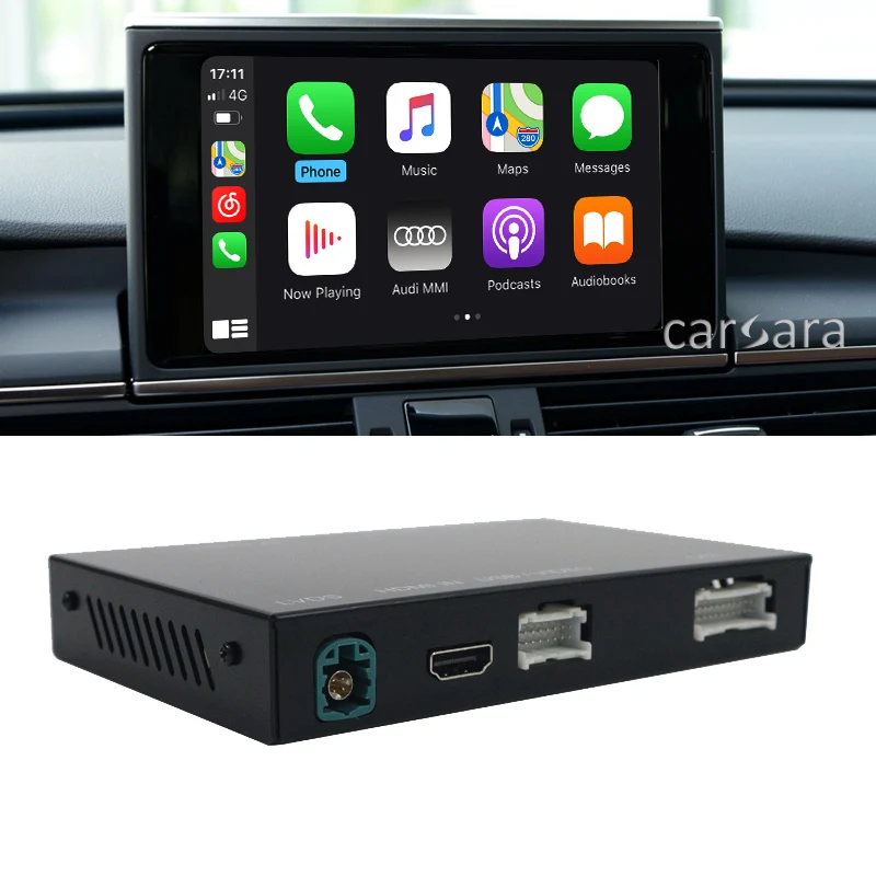 Интерфейсная зеркальная коробка CarPlay для RS3 RS4 RS5 RS6 RS7 apple car play iphone ios Android Авто gps
