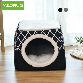 MESNUG Comfortable House For Cat Dual-Use All Season Warm Soft Kitten Antislip Semi-closed Tent Home Pet Bed With Removable Mat
MESNUG Comfortable House For Cat Dual-Use All Season Warm Soft Kitten Antislip Semi-closed Tent Home Pet Bed With Removable Mat