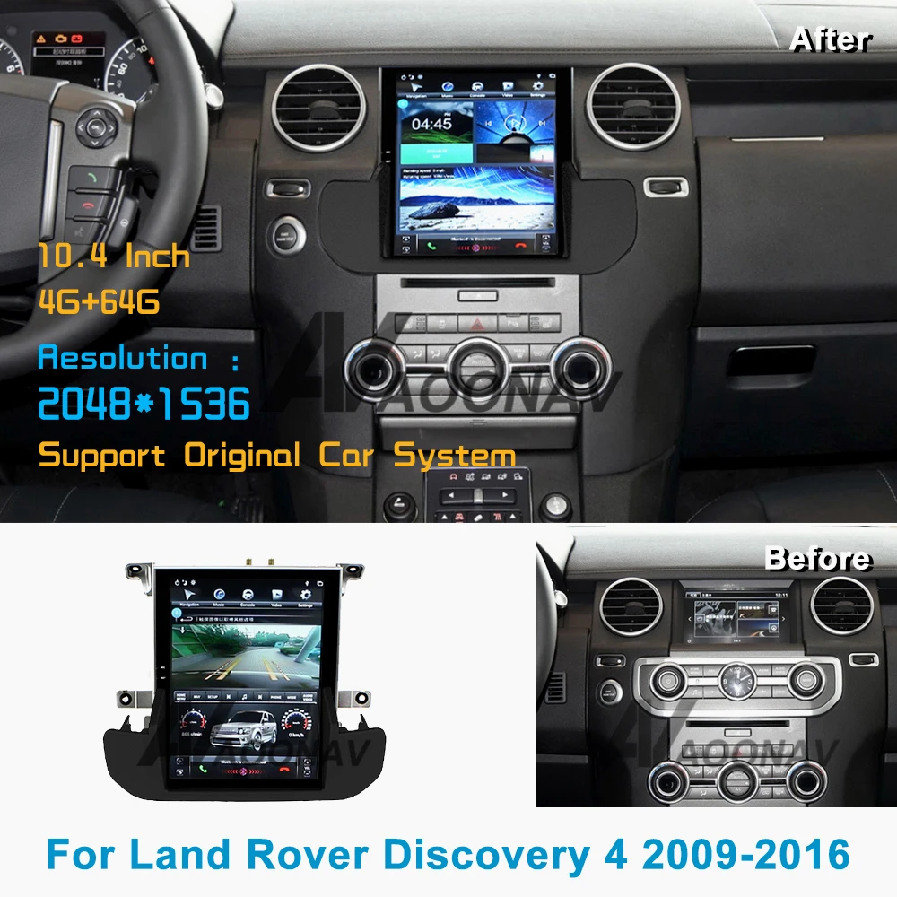 Android car radio video player for Land Rover Discovery 4 LR4 L319 2009 -2016 android Tesla Vertical Navigation with carplay
Android car radio video player for Land Rover Discovery 4 LR4 L319 2009 -2016 android Tesla Vertical Navigation with carplay
