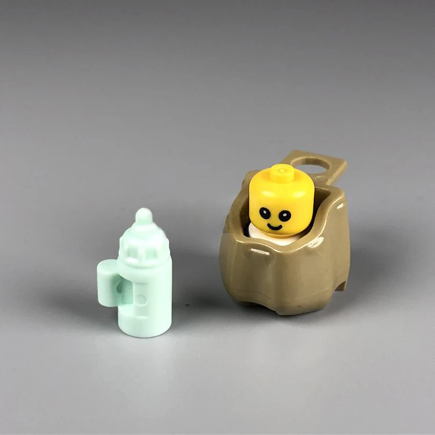 Legoings City Scene Back Basket BB Baby Feeding Bottle Building Blocks MOC Figures Accessories Kits Model DIY Gifts Kids Toys (3)