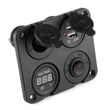 Multi-functional Panel Bluetooth Wireless Dual USB Car Phone Charger Car Cigarette Lighter Socket Car Voltmeter
Multi-functional Panel Bluetooth Wireless Dual USB Car Phone Charger Car Cigarette Lighter Socket Car Voltmeter