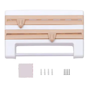 Preservative Film Cutter Kitchen Accessories Storage Rack Aluminum Foil Barbecue Paper Tissue Towel Holder Plastic Wrap Racks
Preservative Film Cutter Kitchen Accessories Storage Rack Aluminum Foil Barbecue Paper Tissue Towel Holder Plastic Wrap Racks