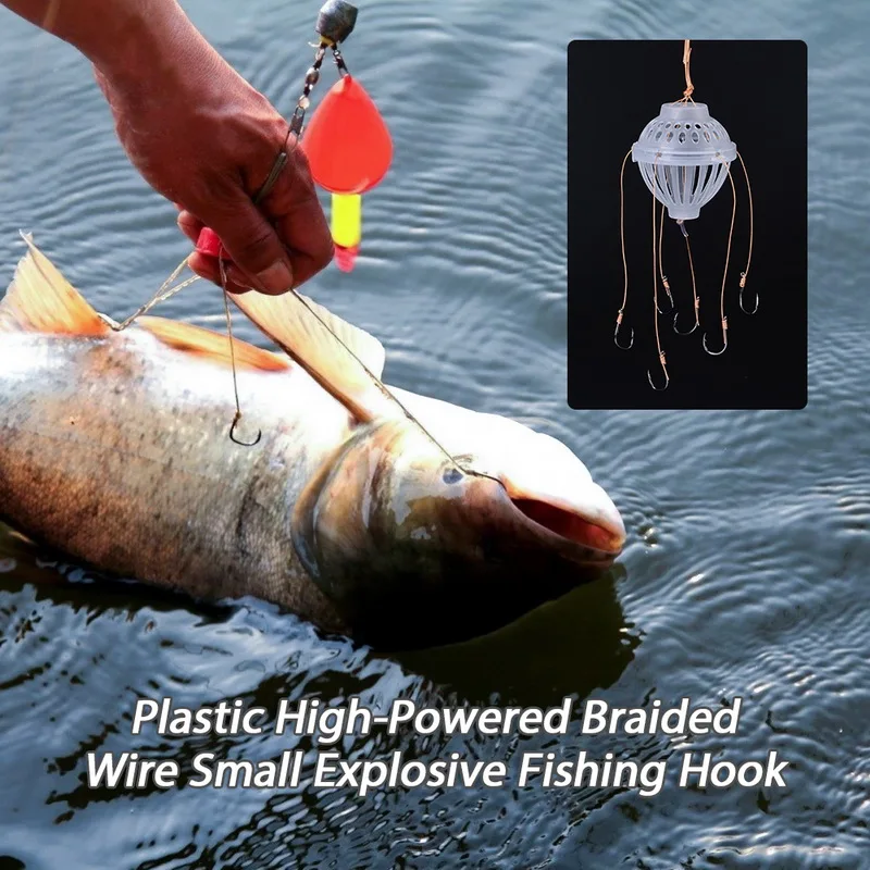 Fishing Explosion Hooks With 6 Strong Fishing Hooks Spherical Sea Box Monsters Fishing Lure Bait Trap Feeder Fishing Hook New
Fishing Explosion Hooks With 6 Strong Fishing Hooks Spherical Sea Box Monsters Fishing Lure Bait Trap Feeder Fishing Hook New