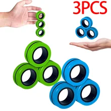 3Pcs Magnetic Rings Unzip AntiStress Fidget Ring Spinner Toy Magic Ring Props Tools Anti Stress Figet Stress Child Toys Relief
3Pcs Magnetic Rings Unzip AntiStress Fidget Ring Spinner Toy Magic Ring Props Tools Anti Stress Figet Stress Child Toys Relief