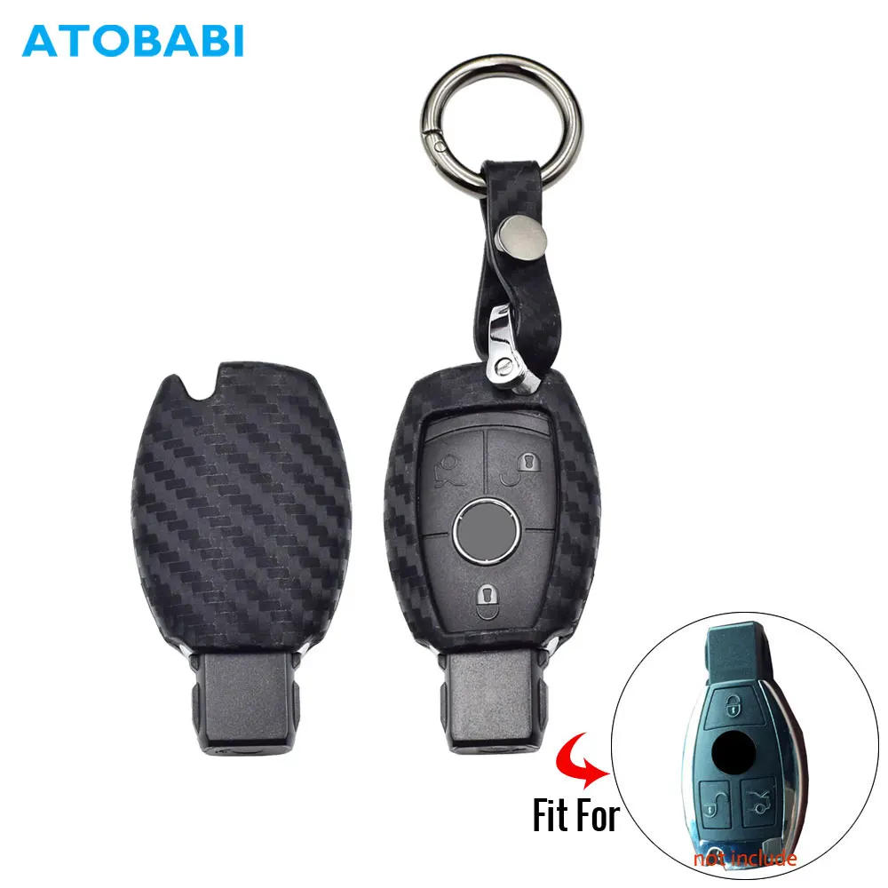 Carbon Silicone Car Key Cover For Mercedes-Benz C E S M CLS CLK GLK GL Class Smart Remote Fob Protector Case Keychain Keys Bag
Carbon Silicone Car Key Cover For Mercedes-Benz C E S M CLS CLK GLK GL Class Smart Remote Fob Protector Case Keychain Keys Bag