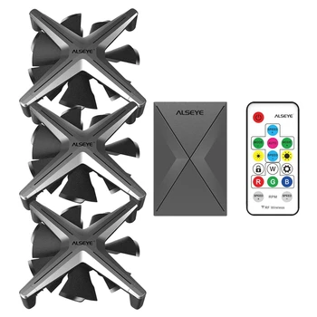 ALSEYE X12 RGB Light Effect CPU Cooler Low Noise Fan Radiator Package with Remote Control Function
ALSEYE X12 RGB Light Effect CPU Cooler Low Noise Fan Radiator Package with Remote Control Function