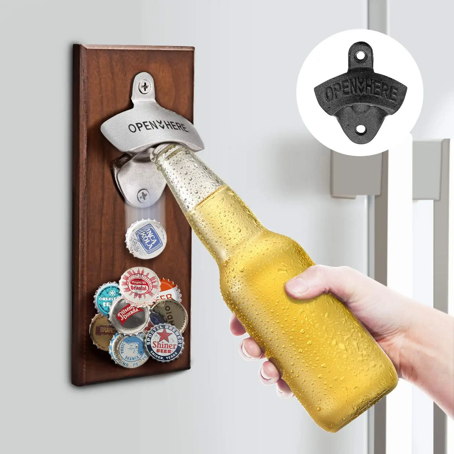 Magnetic Stainless Steel Bottle Opener Wall Mounted Multifunction Wine Beer Opener Magnet Kitchen Gadget Open Tool Christmas
Magnetic Stainless Steel Bottle Opener Wall Mounted Multifunction Wine Beer Opener Magnet Kitchen Gadget Open Tool Christmas