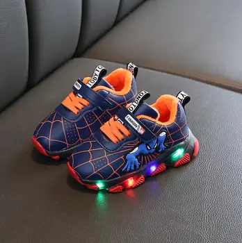 Glowing Children Warm Kids Sneakers Spiderman Led Shoes For Baby Boys Winter Autumn New PU Led Luminous Shoes For Kids
Glowing Children Warm Kids Sneakers Spiderman Led Shoes For Baby Boys Winter Autumn New PU Led Luminous Shoes For Kids