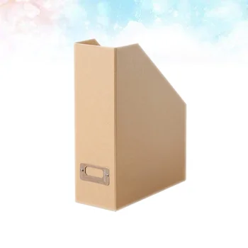 1pc Magazine File Holder Desktop Organizer Kraft Paper File Holder Documents File Box Office Supplies
1pc Magazine File Holder Desktop Organizer Kraft Paper File Holder Documents File Box Office Supplies