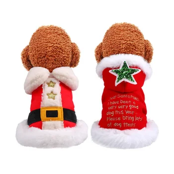 Christmas New Year Dog Clothes Winter Warm Yorkshire Coat for Dog Cat Festival Dress Up Dog Outfits Pet Letter Printed Jacket 
Christmas New Year Dog Clothes Winter Warm Yorkshire Coat for Dog Cat Festival Dress Up Dog Outfits Pet Letter Printed Jacket