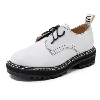 Retro Women Shoes Genuine Leather 2020 New Spring British Style Student Shoes Wild Thick Large Size 41 42 43 Ladies Oxford Shoes
Retro Women Shoes Genuine Leather 2020 New Spring British Style Student Shoes Wild Thick Large Size 41 42 43 Ladies Oxford Shoes