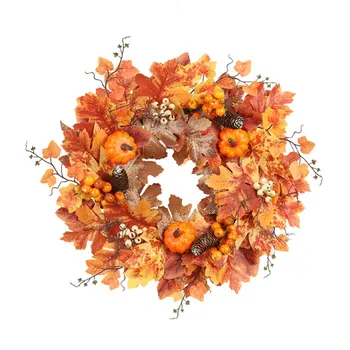55CM Thanksgiving Decorations Artificial Fall Wreath with Pumpkin Pine Cone Garland Harvest Wreath for Christmas and Easter Than
55CM Thanksgiving Decorations Artificial Fall Wreath with Pumpkin Pine Cone Garland Harvest Wreath for Christmas and Easter Than