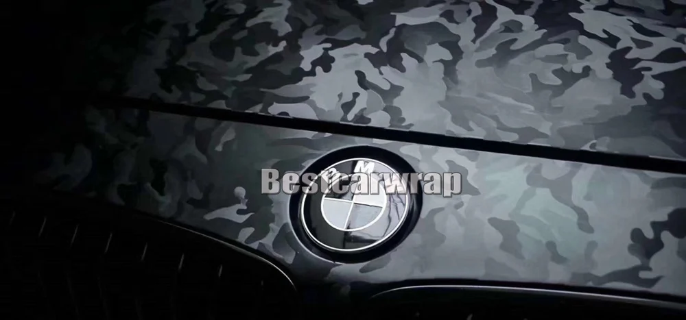 ghost black vinyl car wrap film 3M 1080 (3)