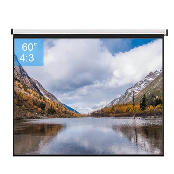 60inch 4:3 Wall Mounted Matte White Projection Pull Down HD Screen Canvas LED Projector Screen For Home Theater office
60inch 4:3 Wall Mounted Matte White Projection Pull Down HD Screen Canvas LED Projector Screen For Home Theater office