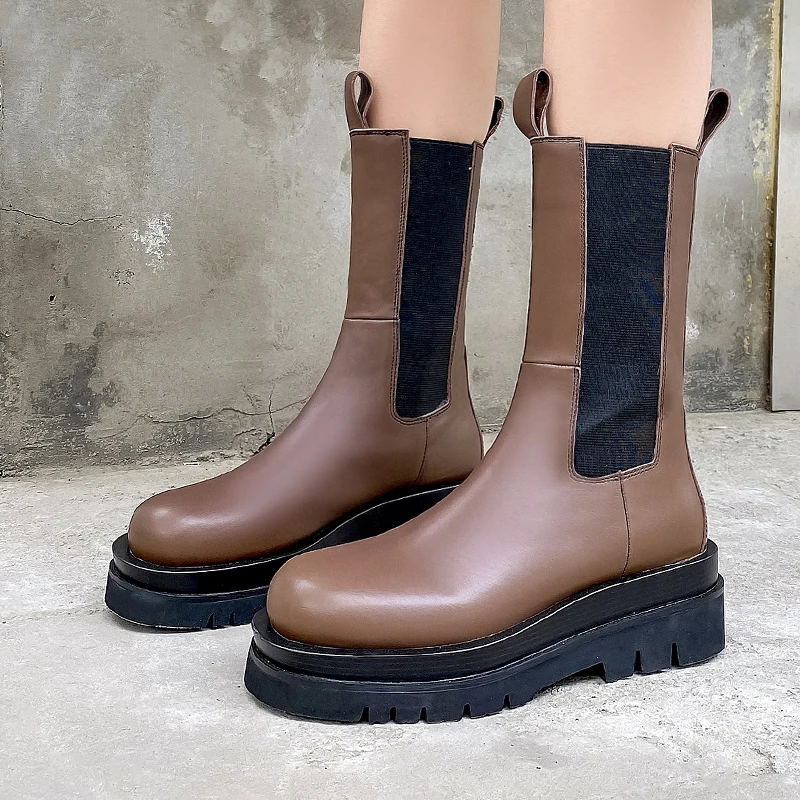 Women Mid-Calf Boots Fashion Genuine leather Shorts Black Women High Heels Boots Platform Sexy Ladies Boots Shoes Plus Size 40
Women Mid-Calf Boots Fashion Genuine leather Shorts Black Women High Heels Boots Platform Sexy Ladies Boots Shoes Plus Size 40