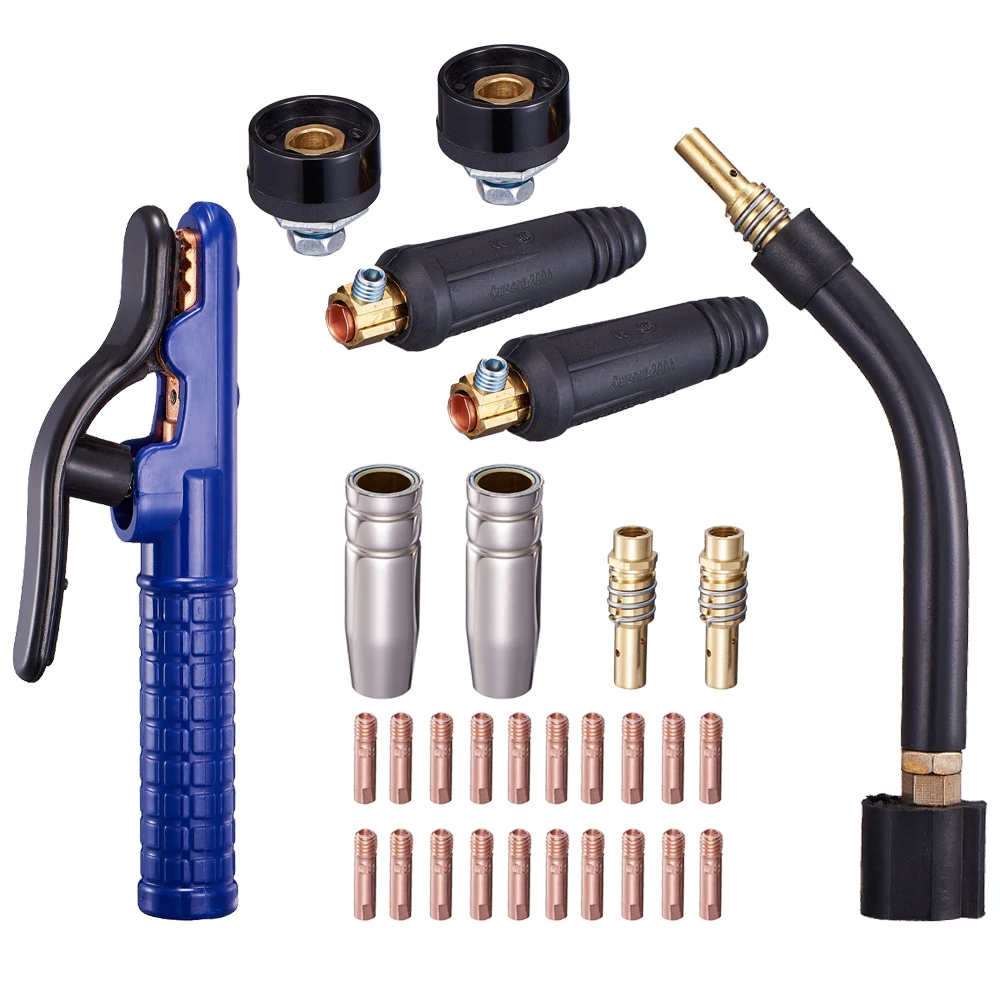 QHTITEC Welding Torch Electrode Holder MB15 15AK Contact Tip M6 & Tips Holder Difuser Shield cup Torch Neck For MIG Welding 18pk
QHTITEC Welding Torch Electrode Holder MB15 15AK Contact Tip M6 & Tips Holder Difuser Shield cup Torch Neck For MIG Welding 18pk