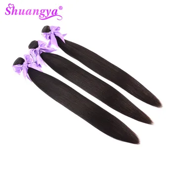 Shuangya Hair 3 Bundles Malaysian Straight Hair Bundles 100% Human Hair Weave Bundles Natural Black Remy Hair Extension
Shuangya Hair 3 Bundles Malaysian Straight Hair Bundles 100% Human Hair Weave Bundles Natural Black Remy Hair Extension