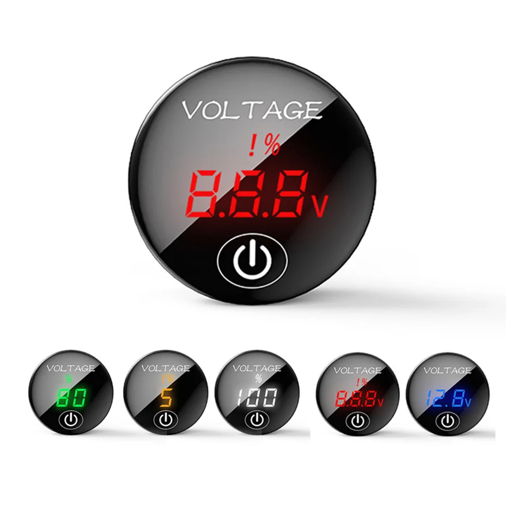 Car Motorcycle DC 5V-48V LED Panel Digital Voltage Meter Battery Capacity Display Voltmeter with Touch ON OFF Switch
Car Motorcycle DC 5V-48V LED Panel Digital Voltage Meter Battery Capacity Display Voltmeter with Touch ON OFF Switch