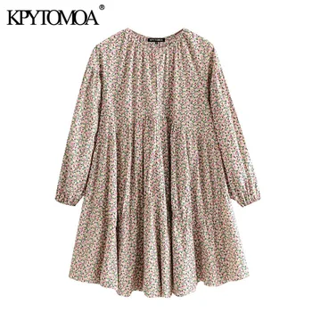 KPYTOMOA Women 2020 Chic Fashion Floral Print Pleated Loose Mini Dress Vintage O Neck Long Sleeve Female Dresses Vestidos Mujer
KPYTOMOA Women 2020 Chic Fashion Floral Print Pleated Loose Mini Dress Vintage O Neck Long Sleeve Female Dresses Vestidos Mujer
