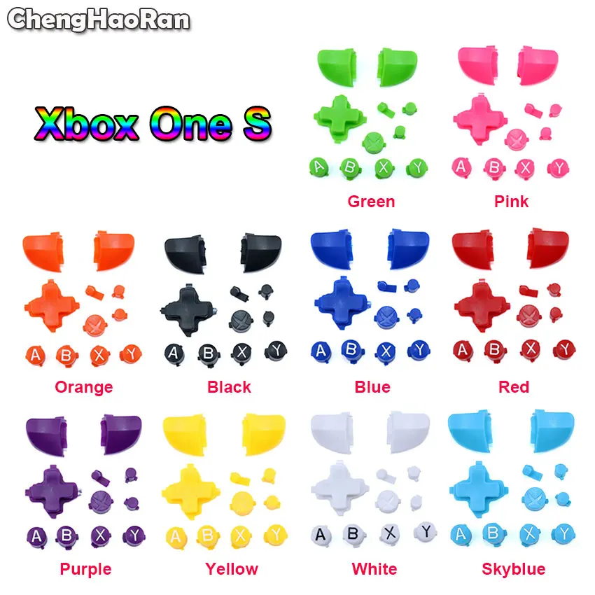 ChengHaoRan Full Button Set Replacement For Xbox One S D-Pad ABXY Home Button Trigger Grips Stick Parts for Xboxone S Controller
ChengHaoRan Full Button Set Replacement For Xbox One S D-Pad ABXY Home Button Trigger Grips Stick Parts for Xboxone S Controller