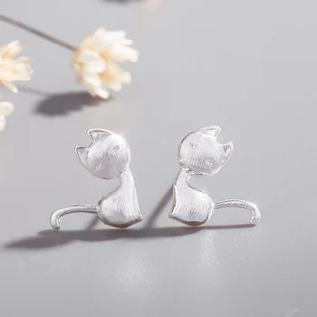 YAOLOGE Prevent Allergy 925 Sterling Silver Stud Earrings for Women Couple Trendy Cute Cat Small Earring Party Jewelry Gifts
YAOLOGE Prevent Allergy 925 Sterling Silver Stud Earrings for Women Couple Trendy Cute Cat Small Earring Party Jewelry Gifts
