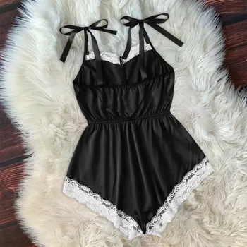 2020 New Women Sexy Lingerie Girl V-neck Lace Splice Bodysuit Sleepwear Babydoll Combinaison pyjama Solid sleepwear Nightwear
2020 New Women Sexy Lingerie Girl V-neck Lace Splice Bodysuit Sleepwear Babydoll Combinaison pyjama Solid sleepwear Nightwear