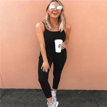 Jumpsuit Women Casual Plus Size Sleeveless Soild Overalls Sling Vest Brief daily Tooling Playsuit Body Summer Pocket Romper
Jumpsuit Women Casual Plus Size Sleeveless Soild Overalls Sling Vest Brief daily Tooling Playsuit Body Summer Pocket Romper